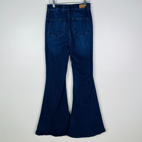 Judy Blue Size 3/26 Pull On Super Flare Jeans Boho HIppie Style JB88136 - Picture 2 of 9